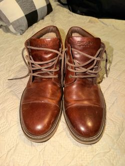 Sperry Men's Chestnut Brown Leather Chukka Boots