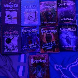 goosebumps and disry of a wimpy kid books