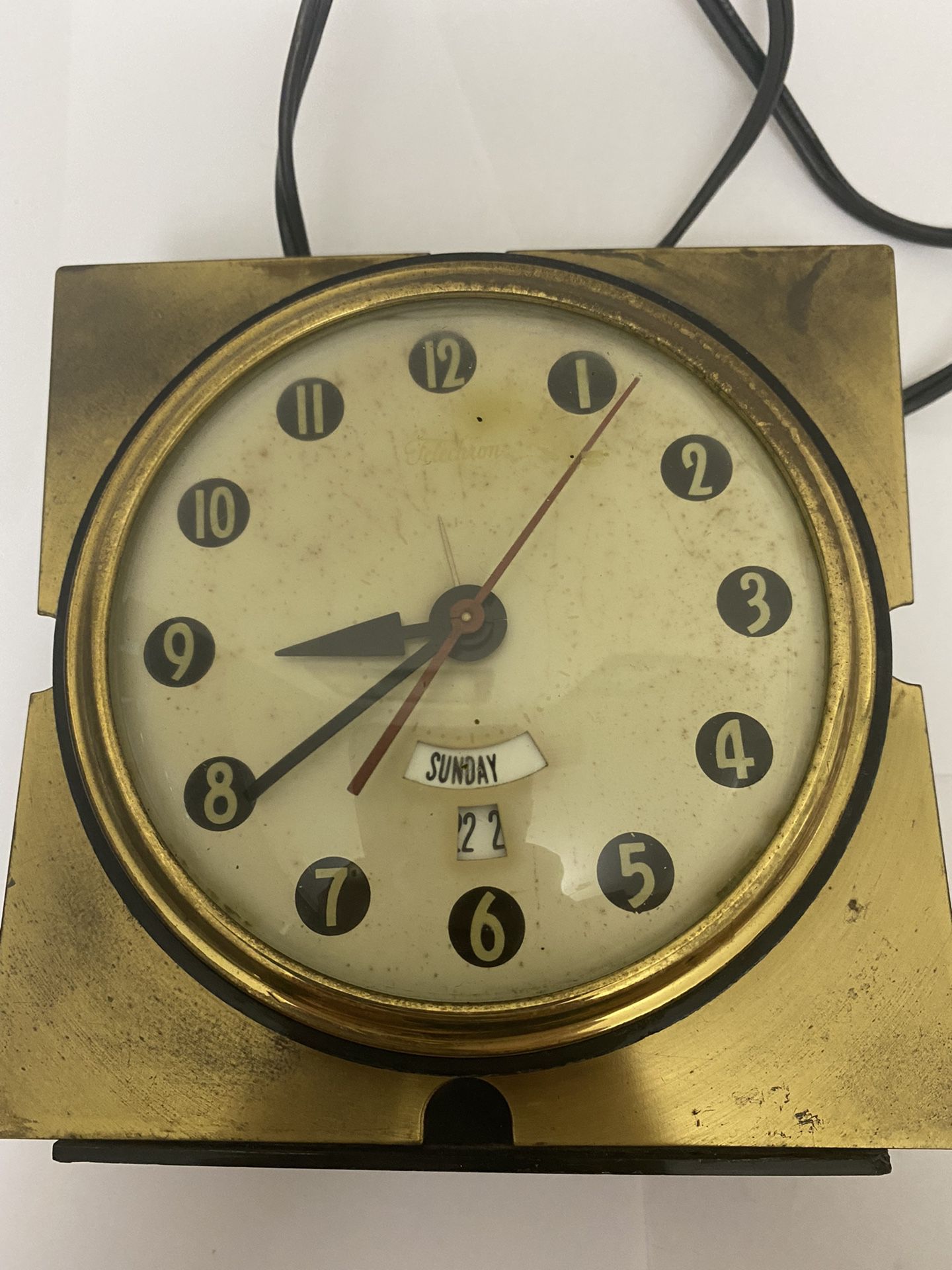 Vintage Telechron GE Alarm Clock 