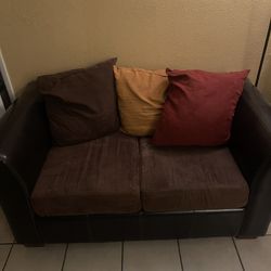 Brown Loveseat 