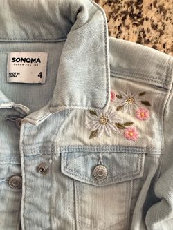 SONOMA￼ toddler girls size 4 stretch denim jacket