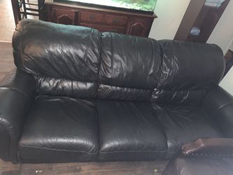 Black Leather Couch