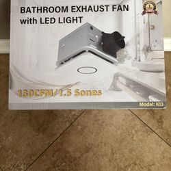 Bathroom Fan With Light 