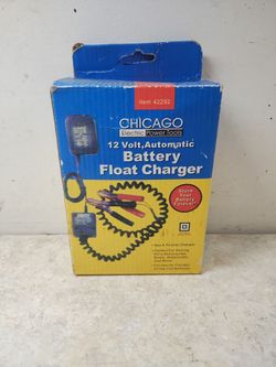 Chicago Electric 12V Automatic Battery Float Charger 42292 NIB