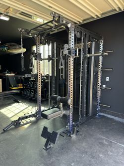 Fully Loaded All In One Home / Commercial Gym🔹Dual Cable Machine🔹Smith Machine🔹Squat Bench Press Rack 