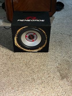 Audio drift subwoofer in a renegade enclosure box