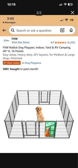 Dog playpen 40 inch 8 panel