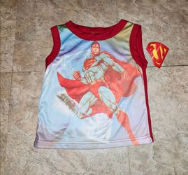 Superman toddler boys shirt new