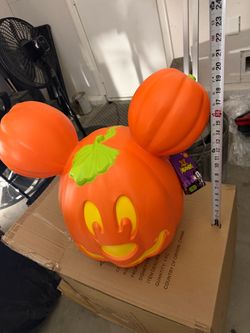 Disney Mickey Mouse Halloween Pumpkin Light-Up Decoration