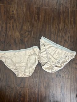 Victoria's Secret Low Rise Solid Beige Logo Panties 2-Pack