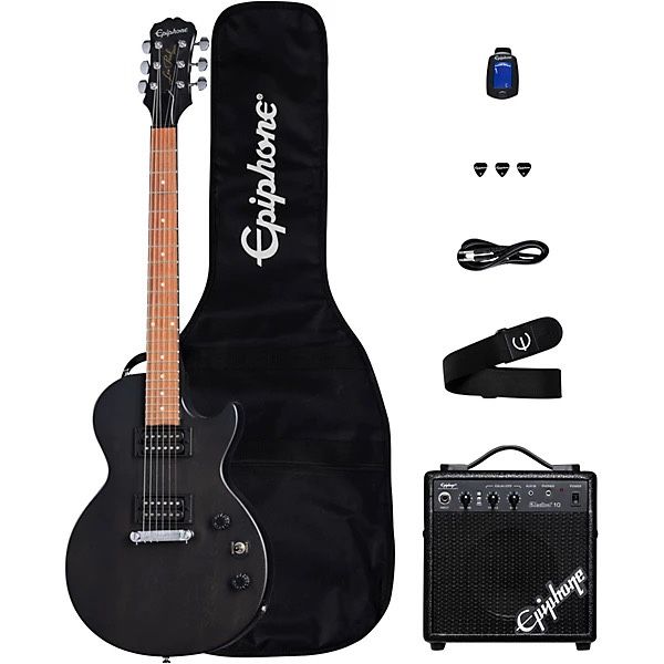 Epiphone Les Paul Special-I Electric Guitar Player Pack Worn Ebony.      OBO