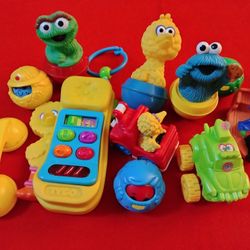 Assorted Sesame Street Toys Lot