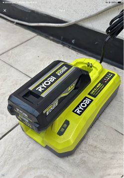 Ryobi 40V Lithium Edge 4Ah Battery and Dual-Platform Charger hyper charger
