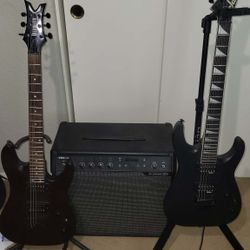 Electric Guitars And Amp 
