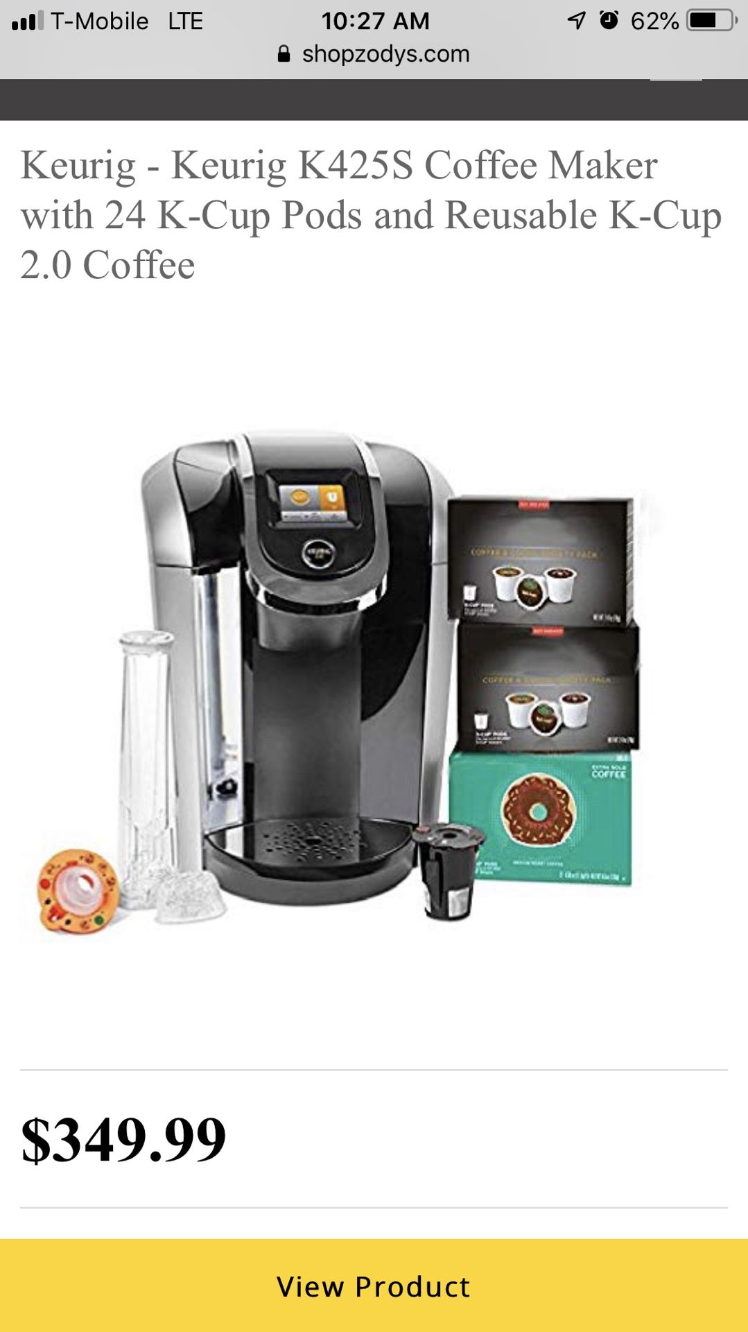 KEURIG HOT 2.0 K425S Plus Series single serve plus coffee maker