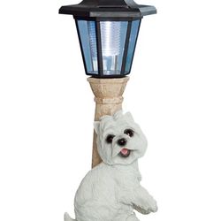 "Westie" Breed Solar Powered Garden Lantern