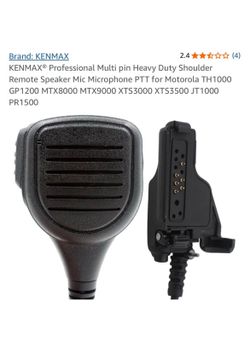 KENMAX® Professional Multi pin Heavy Duty Shoulder Remote Speaker Mic Microphone PTT for Motorola TH1000 GP1200 MTX8000 MTX9000 XTS3000 XTS3500 JT1000