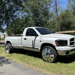 2007 Dodge Ram Single Cab Dually 5.9 Cummins 6 Speed Manual On 24" Alcoas And Full Banks Upgrades W/ Diablosport Tuner