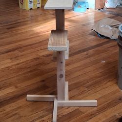 Decorative tree stand with shelfs