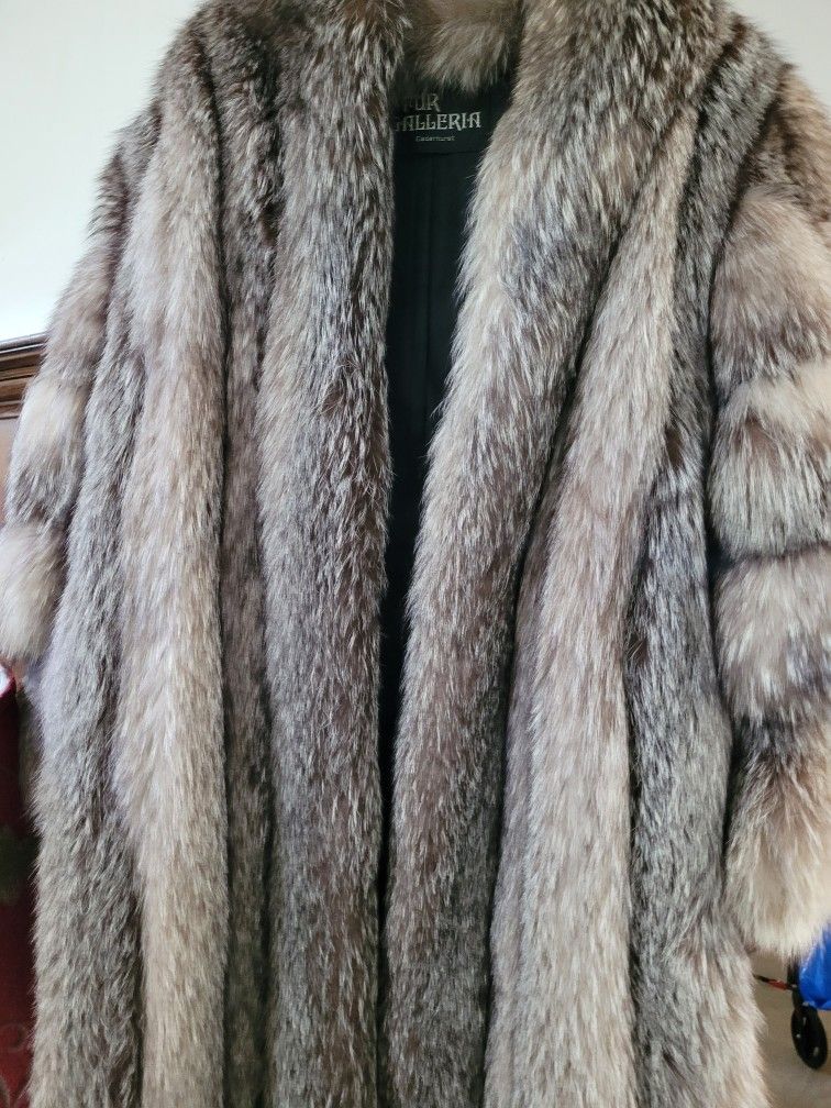 Full Length Fox Coat Plus Additional Furs For Sale