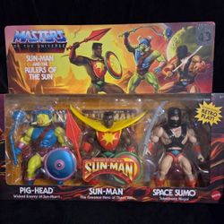 Masters Of The Universe Origins Toy 3-Pack Action Figures Rulers Of The Sun