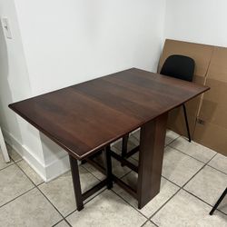 Brown Collapsible Table