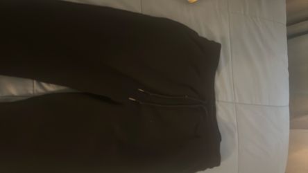 Black Sweatpants with Drawstring