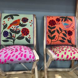 Anthropology - Decorative Chairs 🪑 Set Of 2 