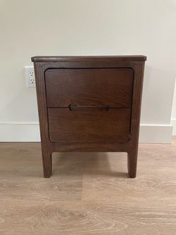 Small wood nightstand