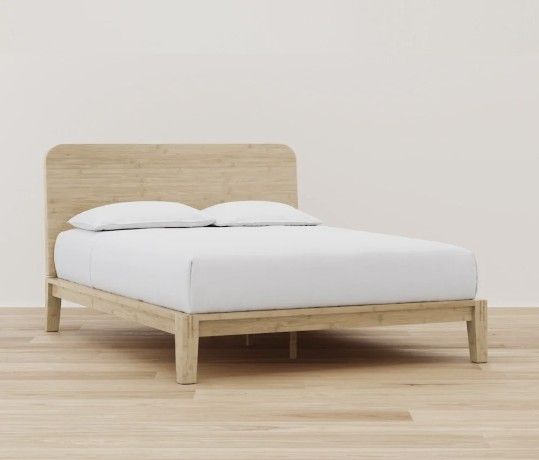 Bamboo Bed Headboard (Nectar Brand) with a scratch