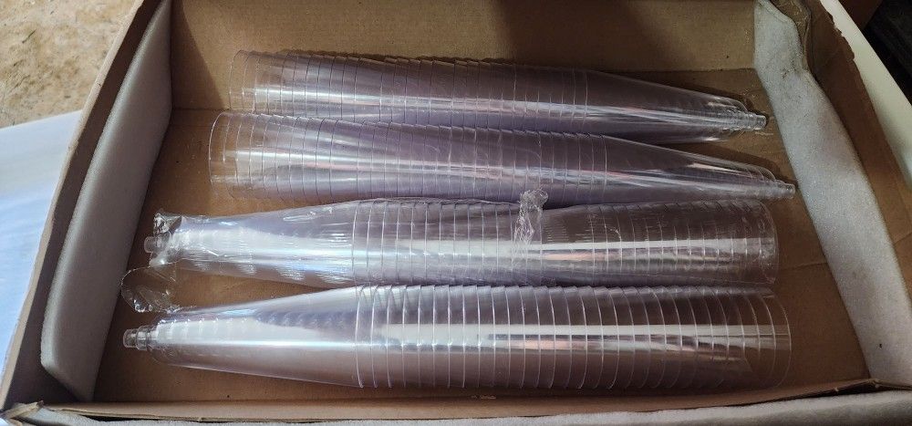 Plastic Champagne Cups 114 In Box 
