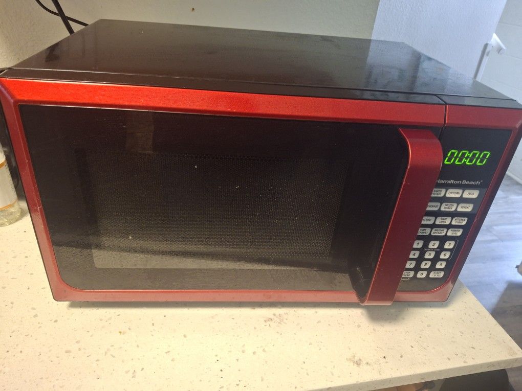 Red microwave $30