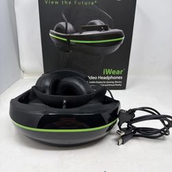 RARE - VUZIX iWEAR VIDEO HEADPHONES Wearable Display **Not Working No AC adapter