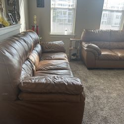 5 Piece Leather Couch set . 