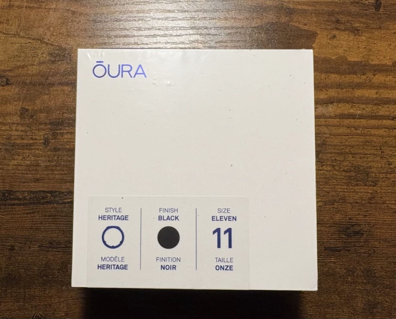 Oura Ring Gen 3 Heritage Black Color Size 11