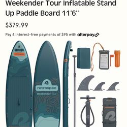 Retrospec Weekender 11.6’ Adult Stand-up Paddleboard 