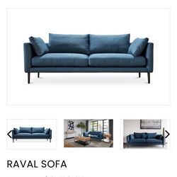 Decorium Raval Sofa in Blue - Excellent Condition