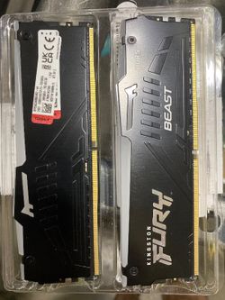 Kingston FURY Beast 64GB (2x32GB) 5600MT/S DDR5 CL36 RGB Desktop Memory Kit Of 2 OPEN TO OFFERS!!