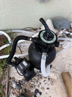 Above ground pool sand filter