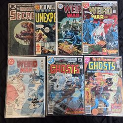 Horror Comic book lot of 7! DC. Vintage. Keys. Bronze age. mixed lot.