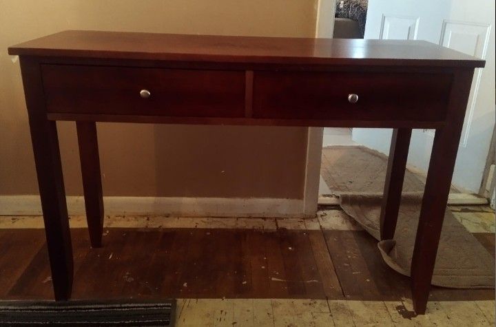 Solid Wood Console / Entry Way Table For Sale.