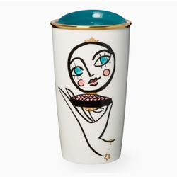 Starbucks Blusher Double Wall Traveler Coffee Mug, 12 Fl Oz