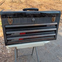 Craftsman 3 Drawer Tool Box Functions 100 Percent Good Overall Condition 