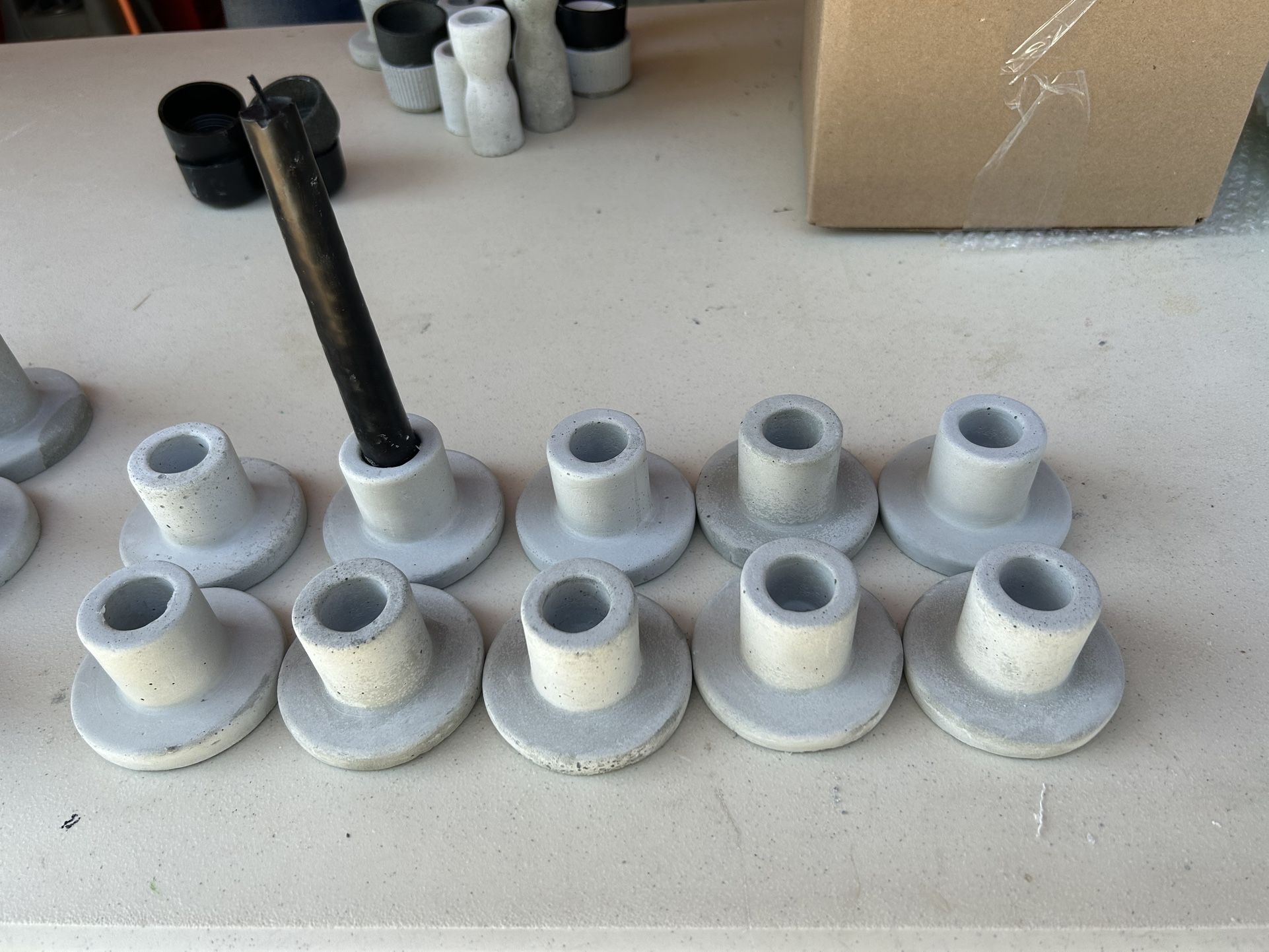 Concrete Taper Candle Holder