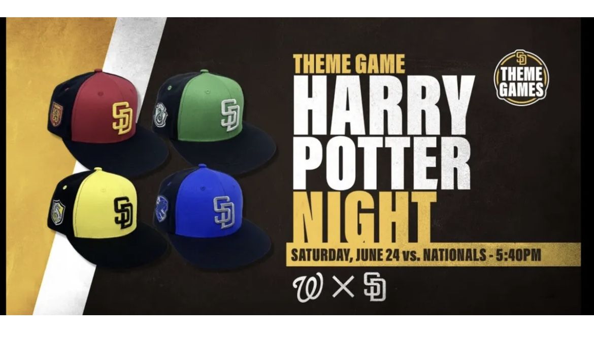 Harry Potter Padres Theme Hats