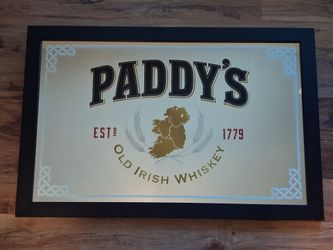 Paddy's Old Irish Whiskey Mirror Bar Pub