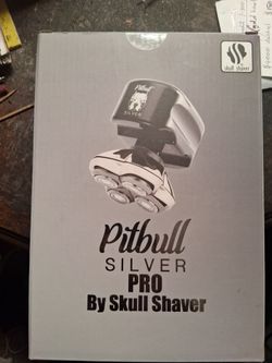 New sealed pitbull silver pro skull Shaver