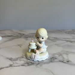 Age 1, Growing In Grace Precious Moments, Blond, Porcelain Figurine, Collectible , Vintage