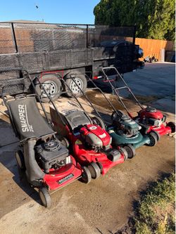 4 Non Working Lawnmowers