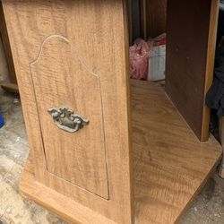 2 Matching End Table 21 x 23 Octagon, Formica Top, Storage Underneath. 21" Tall. $40 Both. Westside 